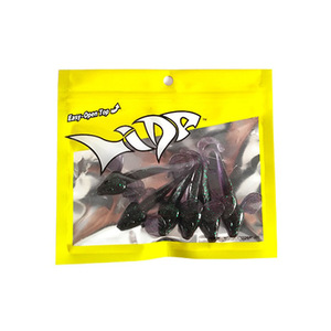 Señuelo suave con forma de salamandra, 10cm, 5,5g, cebo de cola rizada para pesca de lubina en agua dulce, paquete de 6 señuelos de PVC, equipo de pesca - Product Image 4