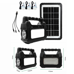 Kit di Luci <span class=keywords><strong>Solari</strong></span> da Esterno <span class=keywords><strong>con</strong></span> Batteria, Stazione di Alimentazione Portatile, Torcia di Emergenza, Sistema <span class=keywords><strong>con</strong></span> Pannello Solare e Interruttore per Casa - Product Image 3