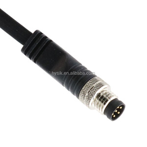 Connecteur circulaire mâle M8 droit blindé à 4 pôles à extrémité unique - Product Image 3