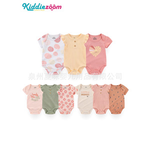 Ropa para niños <span class=keywords><strong>recién</strong></span> nacidos Venta al por mayor Algodón puro Triángulo Harem Mono transfronterizo Ropa acanalada para gatear Suministro ODM - Product Image 5