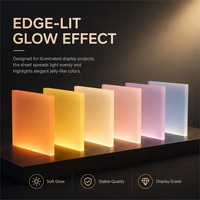 Plaque acrylique translucide colorée GORLDE Jelly Lighting en PMMA pour la décoration lumineuse LED