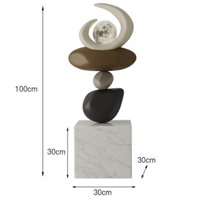 Sculpture de sol sur mesure de grande taille, objet décoratif pour le salon, le meuble TV ou le canapé, cadeau de pendaison de crémaillère - Product Image 2