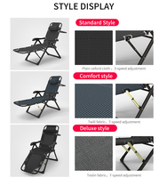 Chaise longue de luxe d'extérieur à gravité zéro, chaise de piscine, chaise longue multifonctionnelle d'extérieur, chaise de plage pliable