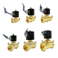 Vanne solénoïde à diaphragme en laiton DC24V AC110V AC220V DC12V DN6-DN100 Vanne solénoïde électrique pour eau, huile, gaz