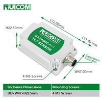 RUICOM DTS Dynamic Inclinometer Sensor Kemiringan CAN Output untuk Menara Turbin Angin, Pelacak Surya, Jembatan, Bendungan, Lengan Robot, OEM