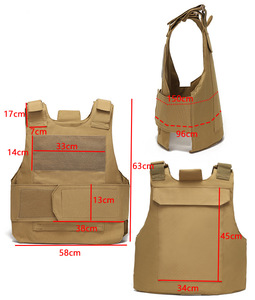 Tùy chỉnh Chiến Thuật Trọng lượng nhẹ vest với tấm tàu sân bay & được xây dựng trong đạn đạo chèn cho ngoài trời & CS trận chiến sẵn sàng - Product Image 3
