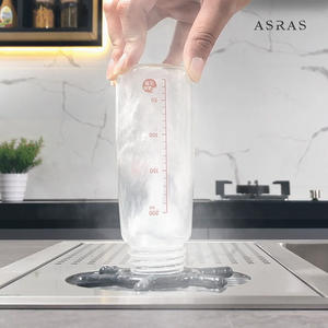 Enjuagador de Vasos de Acero Inoxidable SUS304 Modelo 5322X de Asras, Fregadero Hecho a Mano con Grifo para Cocina, Bar, Hotel - Product Image 4