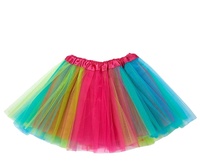 Tutu adolescent pour femmes adulte classique élastique 4 couches tulle tutu pour habiller la fête ballet danse allumer la robe tutu