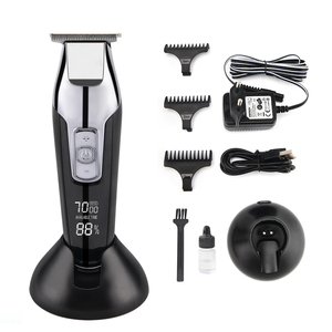 เครื่องตัดแต่งหนวดเคราไฟฟ้าสำหรับผู้ชาย แบบชาร์จได้ ใบมีดสแตนเลสแบบ Zero Gapped แบตเตอรี่ 1600mAh พร้อมไฟ LED สำหรับใช้ในบ้าน - Product Image 1