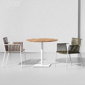 Ensemble table et chaises en rotin d'extérieur 4 places, mobilier de jardin imperméable, design contemporain pour patio, villa, balcon - Product Image 4