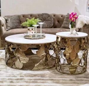 <span class=keywords><strong>Table</strong></span> <span class=keywords><strong>basse</strong></span> design, luxe léger, moderne, à motif <span class=keywords><strong>d</strong></span>'écailles de <span class=keywords><strong>poisson</strong></span>, plateau en verre, <span class=keywords><strong>table</strong></span> <span class=keywords><strong>basse</strong></span> pour salon, acier inoxydable doré, <span class=keywords><strong>table</strong></span> à thé - Product Image 3