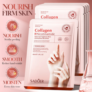 Maschera per Mani in Bustina SADOER, Maschera Personalizzata per Mani all'Ingrosso con Logo, Maschera al Collagene per la Cura Quotidiana delle Mani - Product Image 3