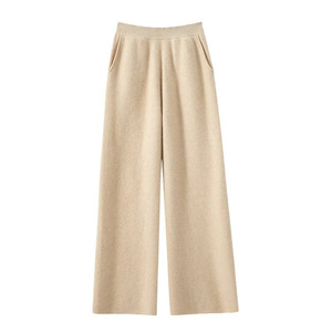 <span class=keywords><strong>Pantaloni</strong></span> Palazzo da Donna a <span class=keywords><strong>Vita</strong></span> Alta <span class=keywords><strong>in</strong></span> Morbido Cashmere Lavorato a Maglia, Gamba Larga, <span class=keywords><strong>Vita</strong></span> Elastica, Vestibilità Ampia, Caldi, <span class=keywords><strong>con</strong></span> Tasche Laterali - Product Image 5