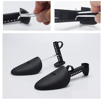 LOGO personnalisé en stock, support de botte extensible réglable en plastique noir pour homme