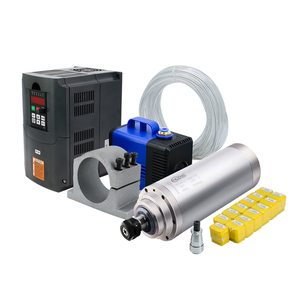 110/220/380V Circular Water Cooling 3KW ER20 24000RPM CNC Spindle Kit with 3KW VFD for Turning and <b>Engine</b> Applications - Product Image 2