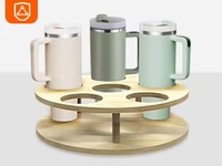 Organisateur de bouteille d'eau pour gobelet Stanley organisateur de tasse Stanley rotatif pour armoires de cuisine support de stockage de bouteille d'eau