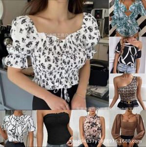 Vêtements pour femmes d'<span class=keywords><strong>occasion</strong></span> en gros, robes et hauts en coton usagés, vêtements mixtes, expédition aléatoire depuis une friperie - Product Image 6