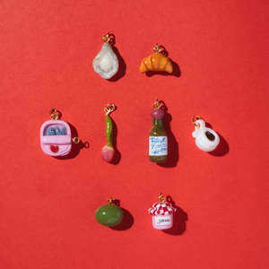 Manna Gold Plated Classic Cute Mini Resin Fruit Food Charms for Customizing Your Own Jewelry Designs - Product Image 2