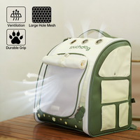 Sac à dos extensible pour chat, sac à dos respirant pour animaux de compagnie avec entrée 3 côtés pour chats et petits chiens