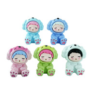 Nouvelles figurines de décoration de voiture et de bureau DIY, mignonnes, en forme de fruits, de dessins animés, de bébés, de couleurs unies, en sachets surprises