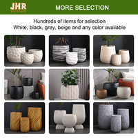 Pot dan Planter Tanaman Ukuran Besar Warna Abu-abu untuk Pohon, Bunga, Dekorasi Rumah dan Taman Indoor & Outdoor