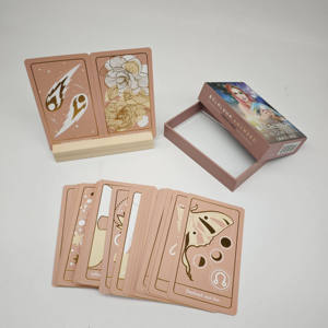 Jeu de cartes de tarot de haute qualité avec bordure dorée, impression couleur intégrale personnalisée, astrologie, <span class=keywords><strong>oracle</strong></span>, avec boîte - Product Image 2