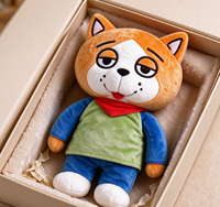 Peluche de chat personnalisée, jouet en peluche mignon à visage paresseux, poupée animale en peluche pour décoration intérieure, cadeau, OEM ODM, peluche de chat sur mesure