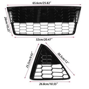 Grilles de course StarNav pour pare-chocs avant de voiture MK3 2011 2012 2013 2014, grille inférieure en nid d'abeille, kits de protection et de décoration - Product Image 1