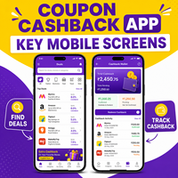 Aplicación de Cashback y Códigos de Descuento Confiables para IOS y Android con Agregación de Ofertas y Seguimiento de Cashback LionCreate