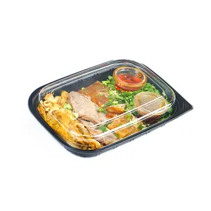 Jetable pp d'emballage alimentaire en plastique de supermarché pour la nourriture à emporter