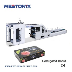 WESTONIX Machine de laminage <span class=keywords><strong>hydraulique</strong></span> automatique trois-en-un haute vitesse avec système de laminage de carton à cœur PLC, idéale pour le papier et le plastique - Product Image 1