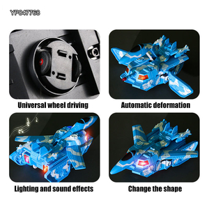 Phổ Biến Nhất Mát Điện Âm Nhạc Đèn Xe Tăng Máy Bay Biến Đổi Đồ Chơi Với Âm Nhạc Đèn Phổ Bánh Xe Lái Xe Đồ Chơi Xe - Product Image 3