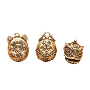 Ornamenti in Ottone per Danza del Leone, Campanelli per Animali Domestici, Portachiavi Stile Cinese, Piccolo Regalo - Product Image 4