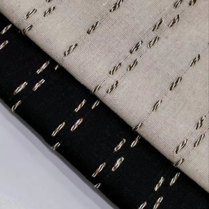 Nuevo diseño de alta calidad 15% Lino 5% algodón 80% adhesivo verticalmente entretejido transpirable tejido mezclado - Product Image 1