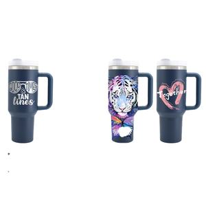 Bouteille d'eau isotherme à double paroi en silicone et acier inoxydable de 40 oz avec poignée, personnalisable avec logo, facile à transporter pour l'extérieur - Product Image 3