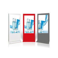 Kiosque LED 4K extérieur de 75 pouces, IP65, verre trempé AR, Android 8G+64G en option, animation capacitif, affichage numérique publicitaire