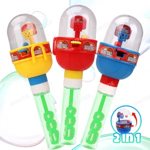 Wholesale Children Summer Outdoor Finger Game Plastic Basketball Soap Toys Bubble Stick Toy Wand