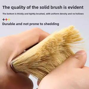 Pinceau industriel à poils naturels doux et fibres synthétiques pour peinture murale, colle pour <span class=keywords><strong>barbecue</strong></span>, nettoyage domestique, manche en bois/plastique - Product Image 3