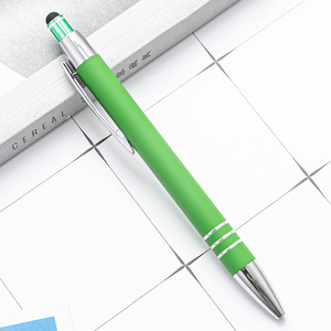 Promotional Sports Design Metal Matte Finishing Celena for Soft Touch Pen Custom Logo Ballpoint Pens - Product Image 5