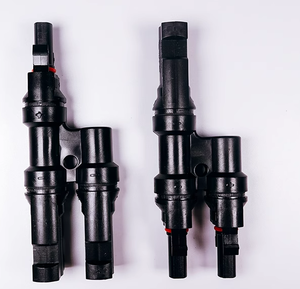 Kit de connecteurs d'alimentation pour panneaux solaires Câble adaptateur PV parallèle en Y 2P MCX M/<span class=keywords><strong>FF</strong></span> + F/MM Boîtier en nylon Contact cuivre durable - Product Image 2