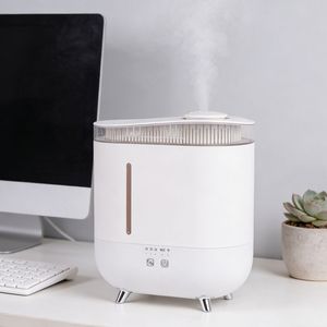 <span class=keywords><strong>Diffuseur</strong></span> d'huiles essentielles ultrasonique de qualité supérieure, humidificateur d'air H2O, grande capacité 4L, humidificateur d'air avec lumière LED - Product Image 5