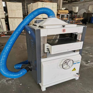 Raboteuse à bois double face robuste, machine de travail du bois industrielle, 5 kW, 15 m/min, table coulissante - Product Image 1