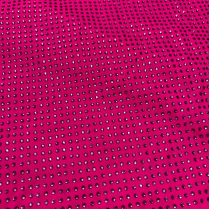 Đàn hồi Rhinestone lưới vải long lanh vải tuyn vải cho ăn mặc Bling pha lê nước khoan đàn hồi AB khoan Rhinestone vải - Product Image 3