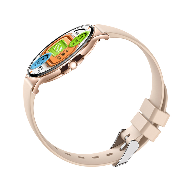 2024 Ultra-Thin Fashion Luxury Ladies Rejol Intelligent Smartwatch Amoled Ip67 Waterproof Bt Call Wrist Smart Watch for Women