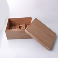 Boîtes à cigares en bois de cèdre espagnol, grand humidificateur en bois pour cigares