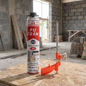<span class=keywords><strong>Mousse</strong></span> d'étanchéité PU haute densité à séchage rapide, <span class=keywords><strong>mousse</strong></span> polyuréthane expansive en spray pour l'installation de fenêtres et de portes, remplissage des interstices - Product Image 2