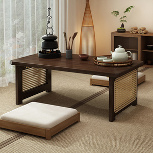 <b>Folding</b> <b>table</b>, portable <b>small</b> <b>table</b>, new style, window sill/bay window <b>table</b>, high-end tatami tea <b>table</b>, low floor <b>table</b> - Product Image 1