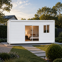 Maison préfabriquée modulaire en conteneur, structure en acier, bureau moderne, chambre d'hôtes, studio de jardin