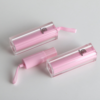 Bouteilles en plastique roses vides doubles de luxe en gros Emballage cosmétique pour rouge à lèvres