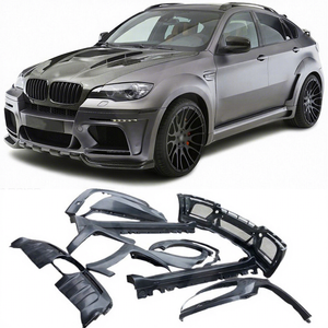 Kit Carrozzeria in Fibra di Carbonio per BMW X6 E71 2007-2013, Paraurti Anteriore e Posteriore, Accessori Auto Stile HM T <span class=keywords><strong>EVO</strong></span> - Product Image 1